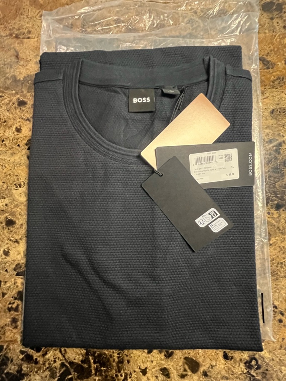 Hugo Boss Tiburt 240 Cotton-Blend with Bubble jacquard structure size XL